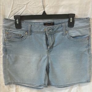Light Blue Denim Women's Shorts